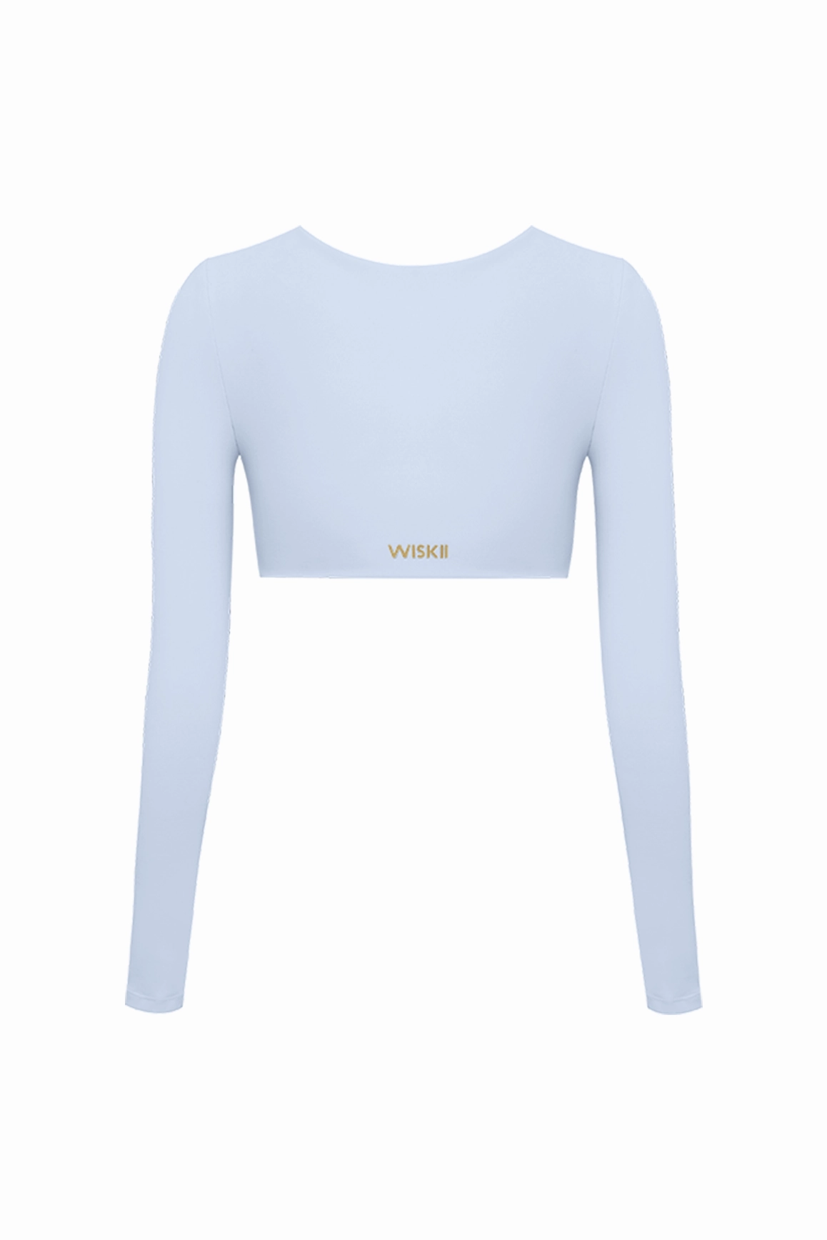 Twist-Front Long Sleeve Crop Top