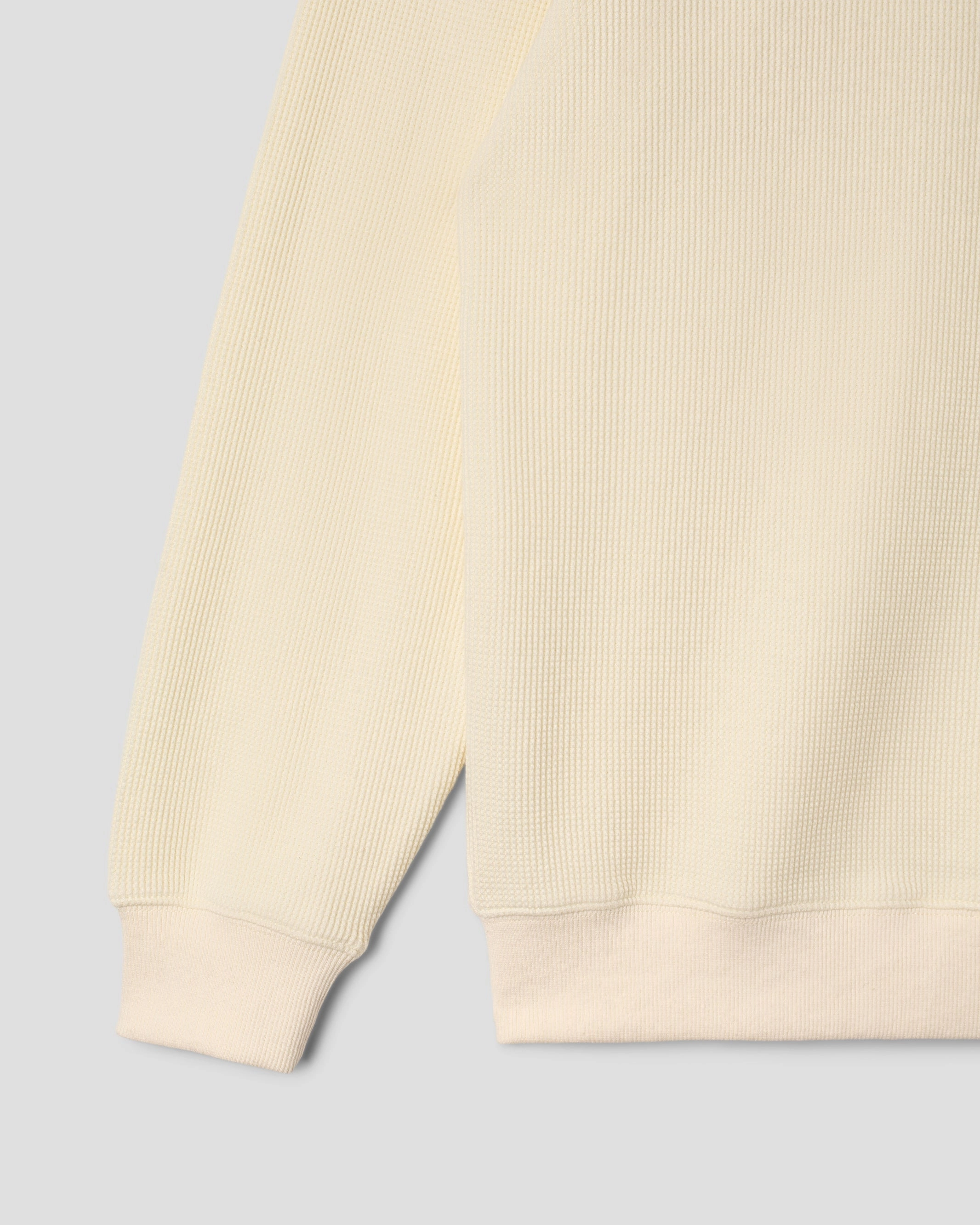 Waffle Long Sleeve Crew (Natural)