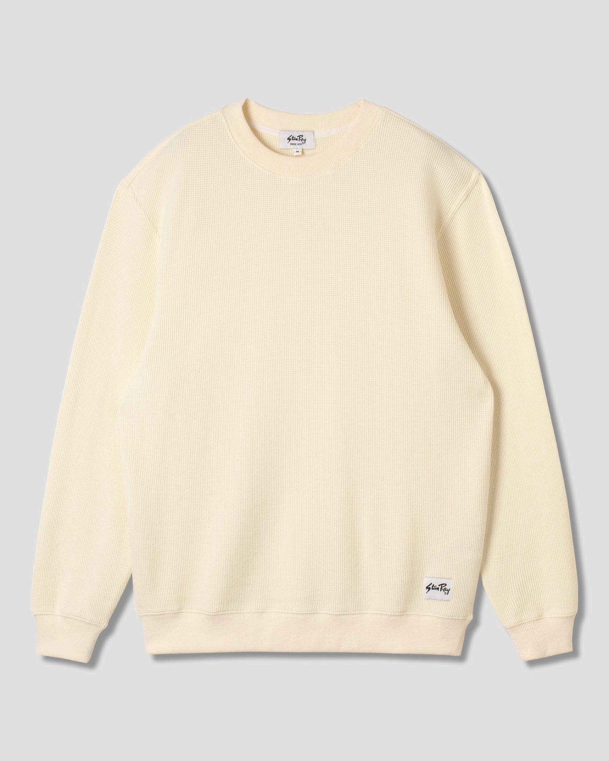 Waffle Long Sleeve Crew (Natural)