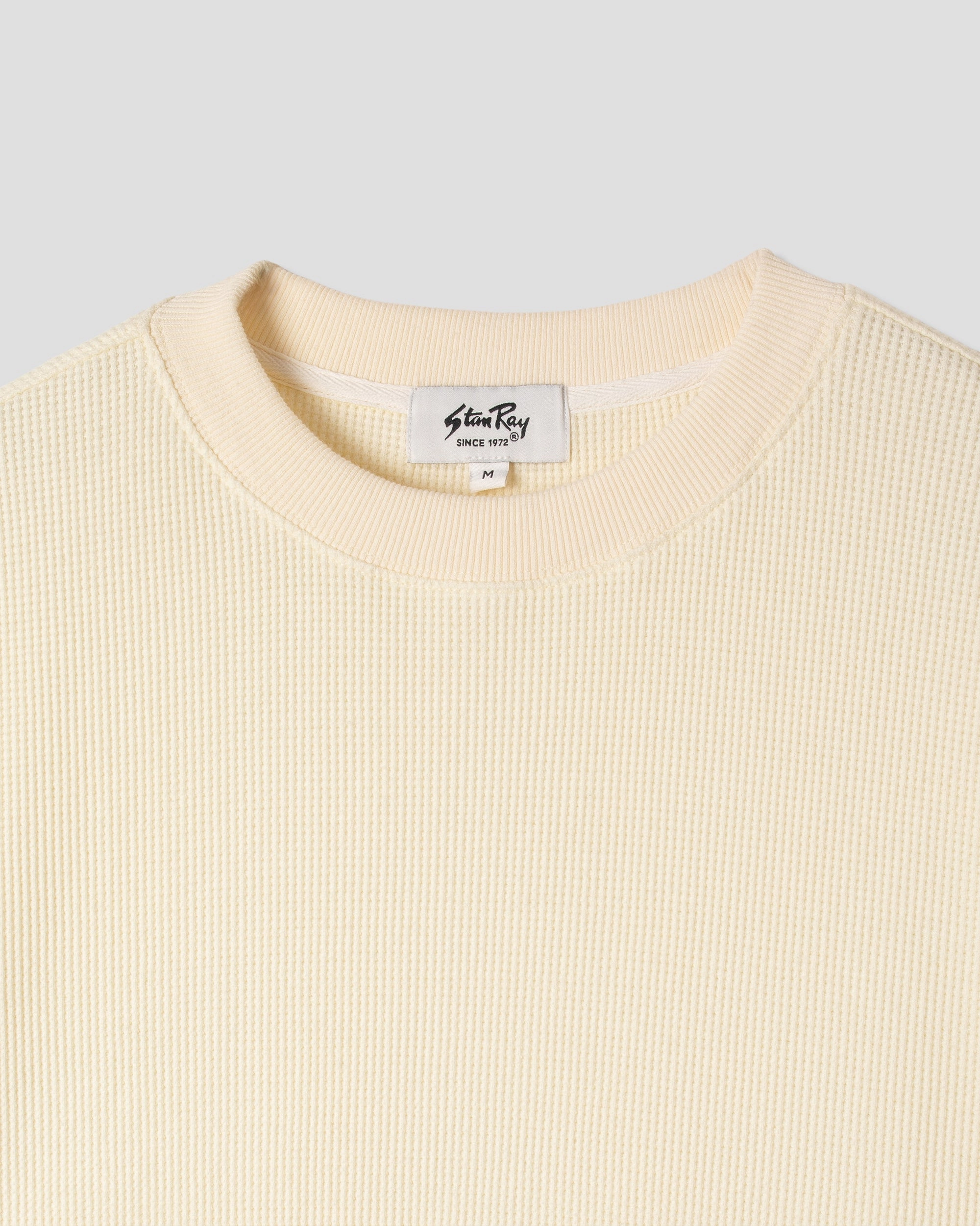 Waffle Long Sleeve Crew (Natural)