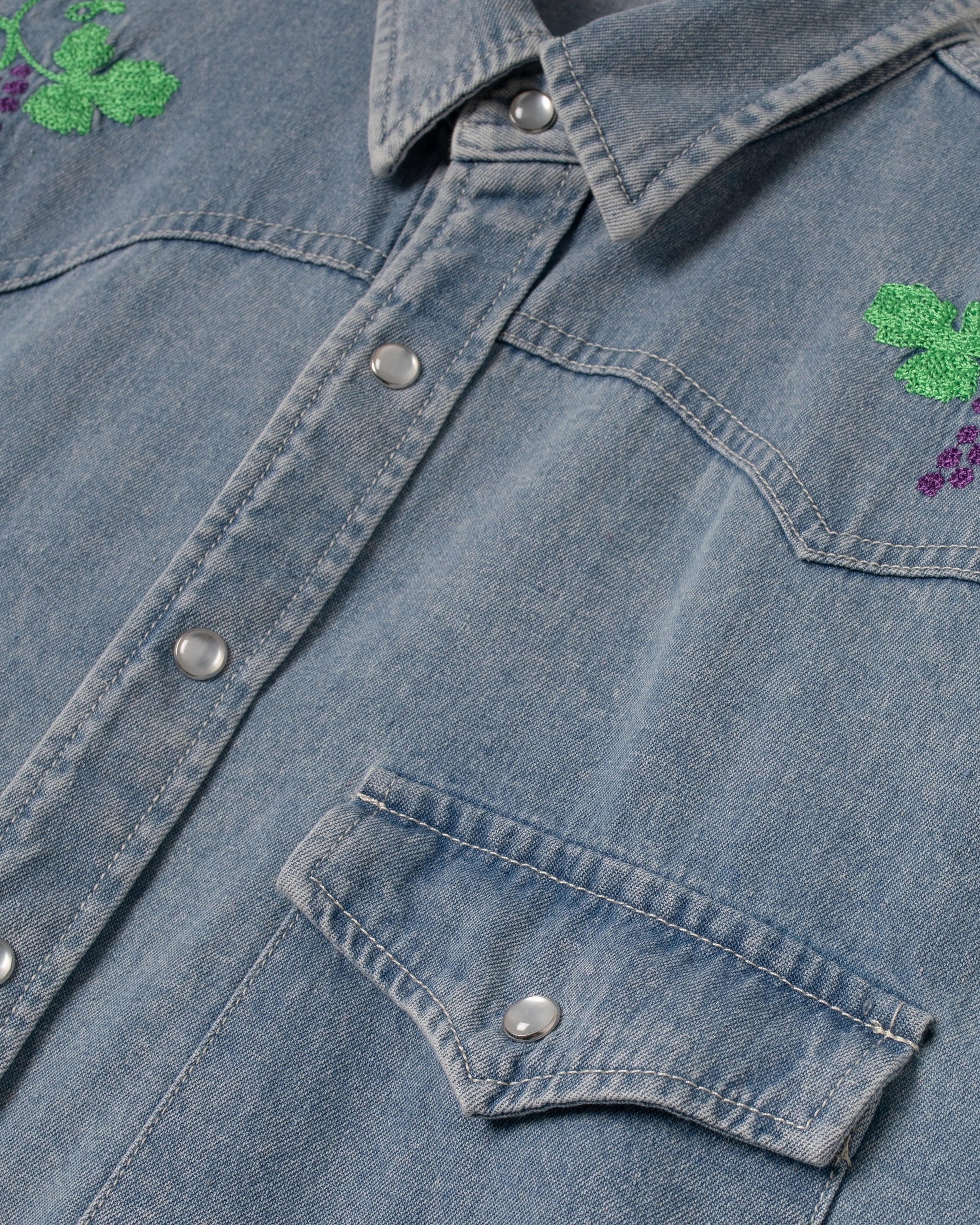 Western Shirt (Stonewashed Denim)
