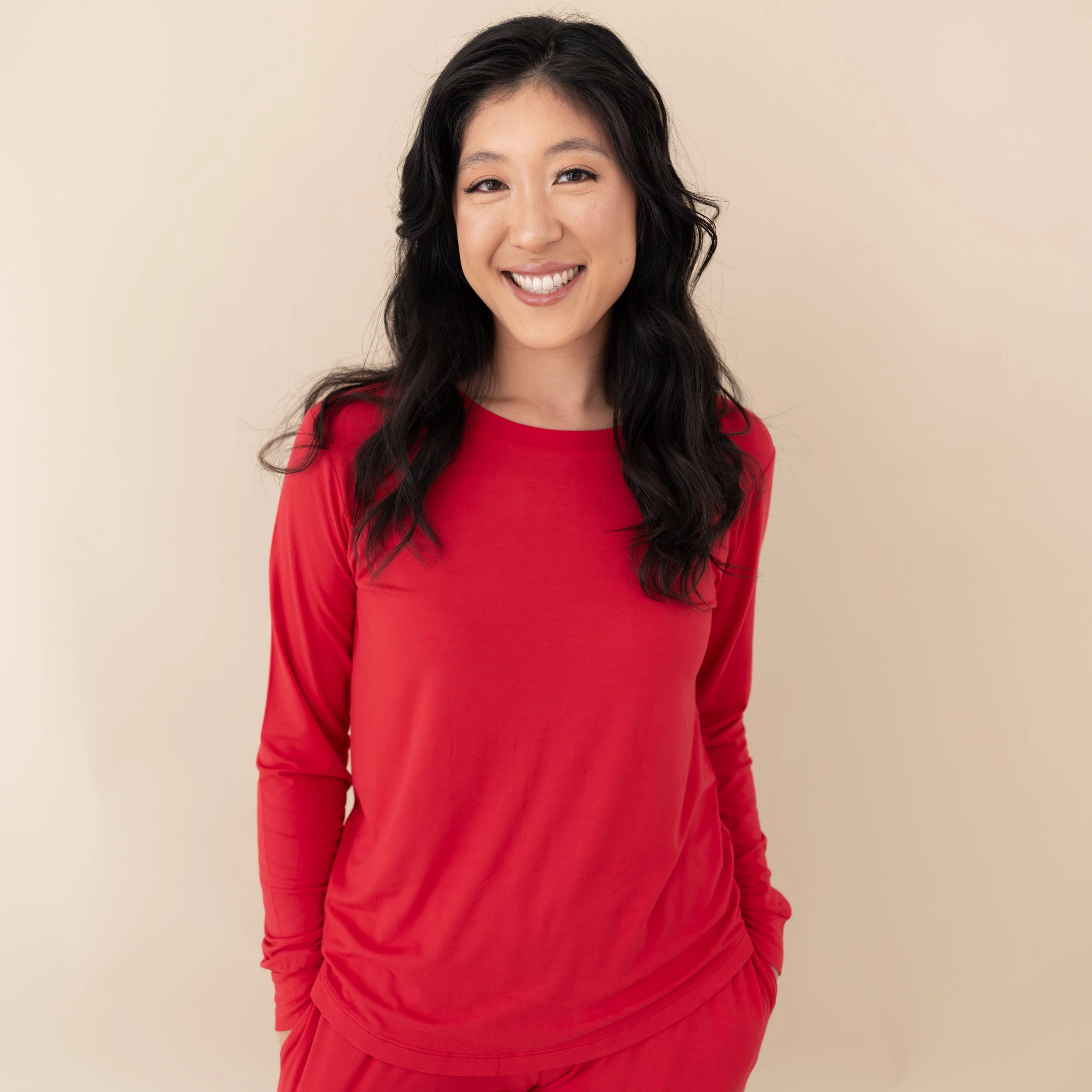 Women's Jogger Pajama Set in Cardinal