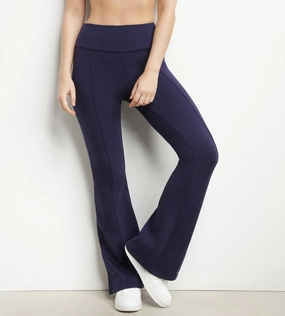 Women's stretch jersey flared sports trousers Blue Dim Move