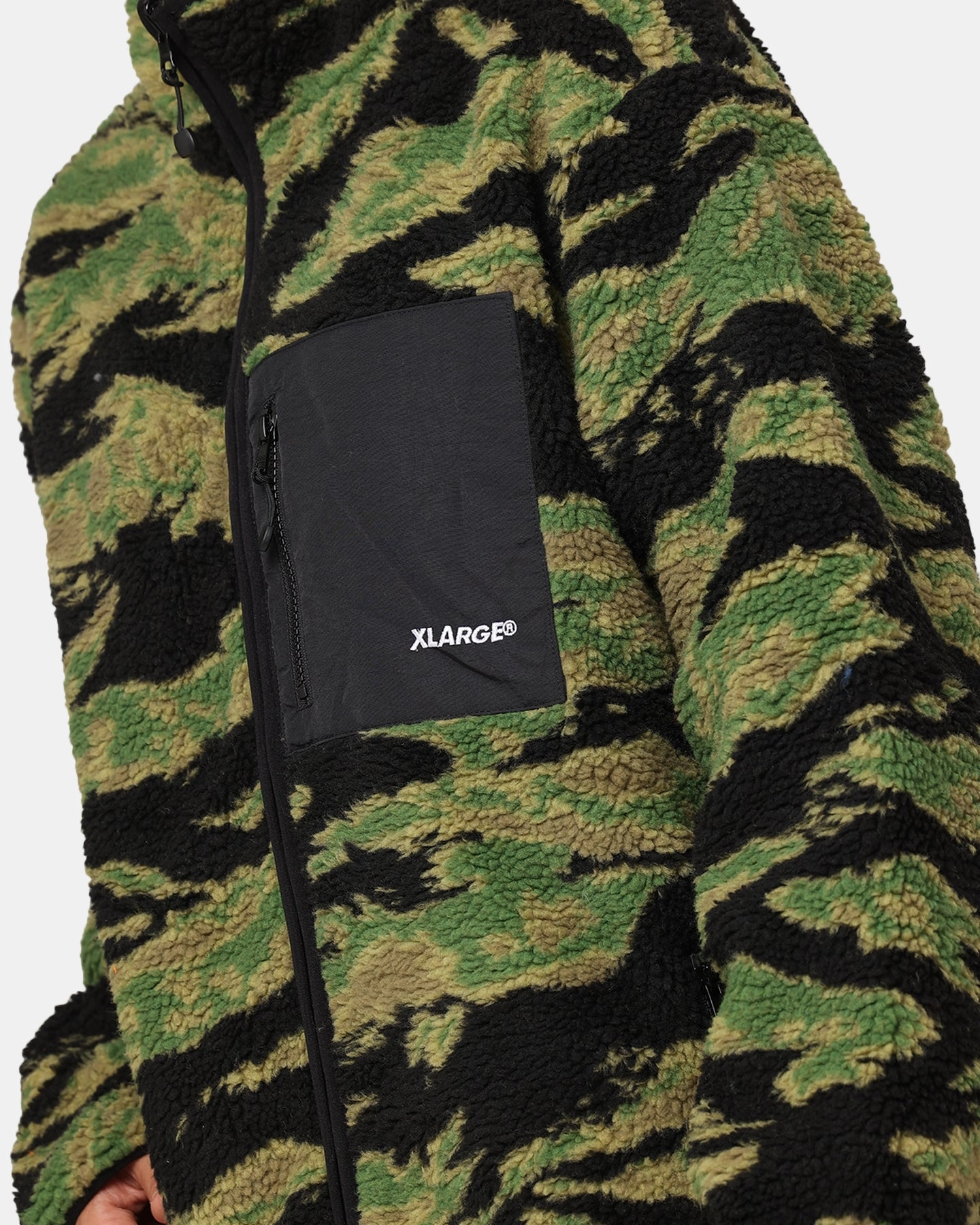 X-Large Reversible Sherpa Jacket Black/Camo