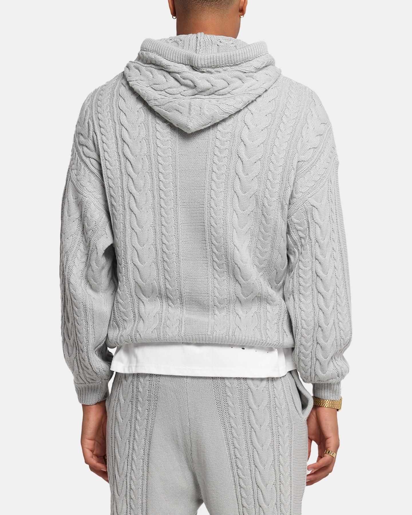 XXIII Lakes Knitted Hoodie Grey