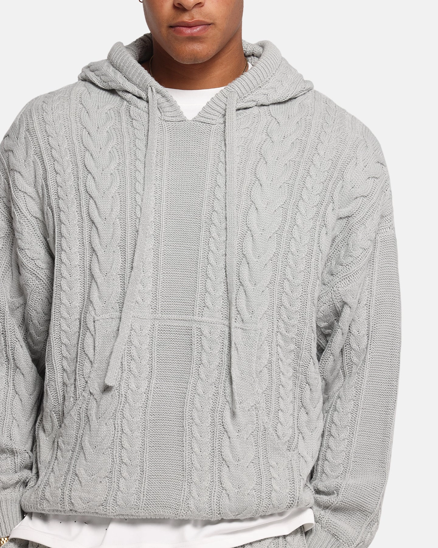 XXIII Lakes Knitted Hoodie Grey