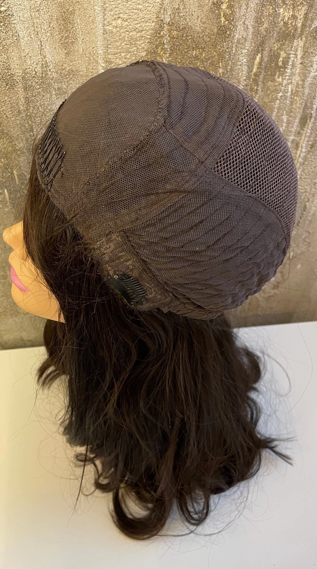 YAFFA 100% EUROPEAN VIRGIN NATURAL HUMAN HAIR WIG R-26 22''