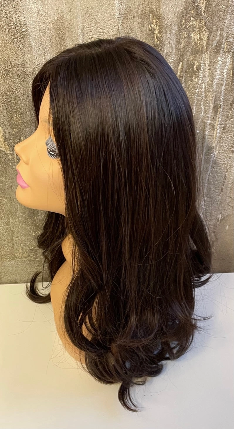 YAFFA 100% EUROPEAN VIRGIN NATURAL HUMAN HAIR WIG R-26 22''