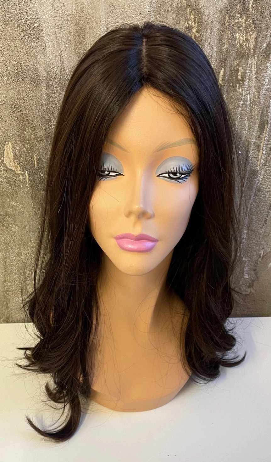 YAFFA 100% EUROPEAN VIRGIN NATURAL HUMAN HAIR WIG R-26 22''